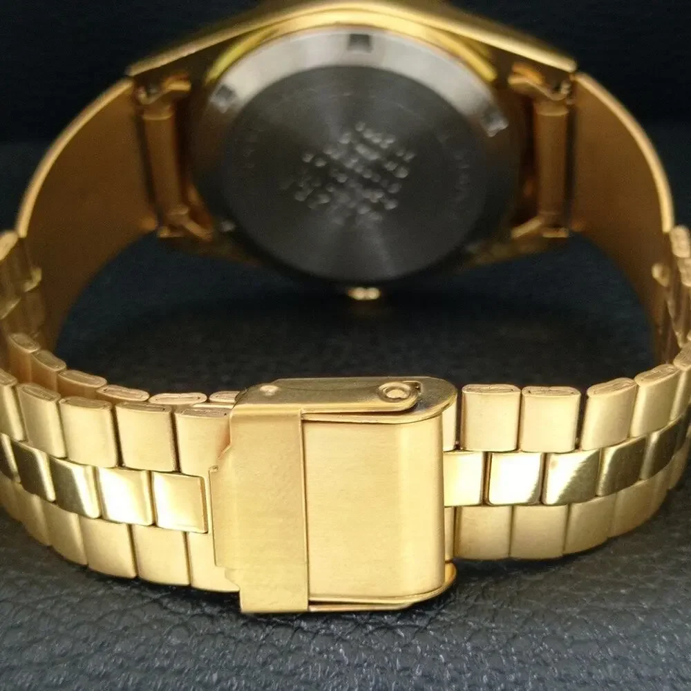Vintage 1974 Citizen Automatic Mens Gold Watch W/daydate & Arabic accents